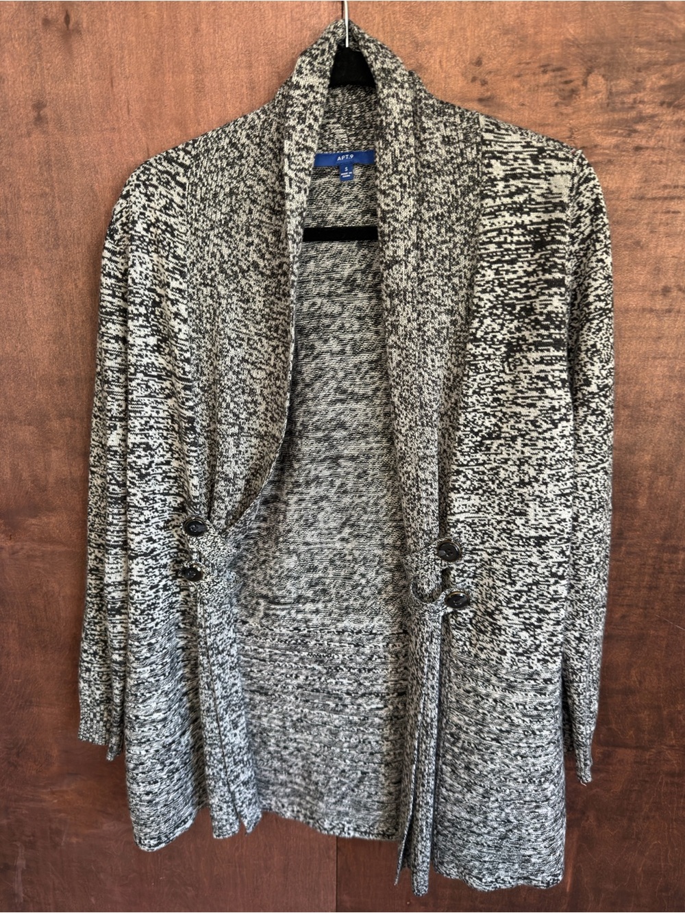 APT. 9 Marled Open Front Cardigan – (1033)